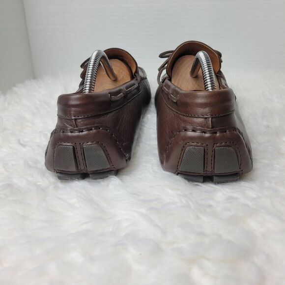 J.Crew Kenton Mens Loafer Size Size 11.5 Brown Leather Driving Moccasins Shoes - Picture 4 of 12